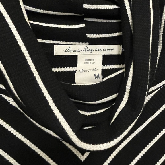 American Rag by Macy’s Womens Striped Knot Peasant Blouse - Picture 5 of 6